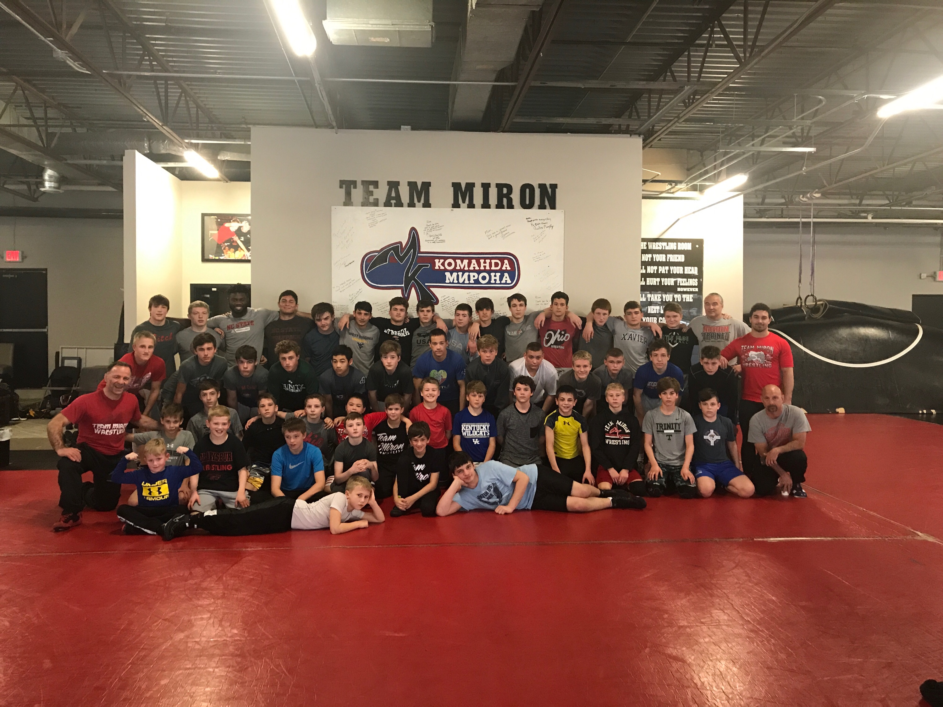 NCAA Champion training with Miron